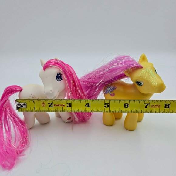 My Little Pony Star Swirl And Merryweather MLP G3 White Yellow Pink Sparkle 2002 - Picture 2 of 16